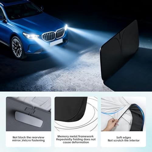 Windshield Sun Shade for BMW 5 Series 2024-2026 Sunshade - Image 5