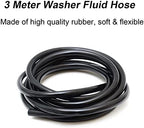 Front Windshield Washer Nozzles Windshield Sprayer Nozzle Windshield Squirter Nozzle for Most Cars SUVs Trucks, Car Accessories Wiper Spray Washer Jet with 3M Fluid Hose & 6 Connectors - Image 4