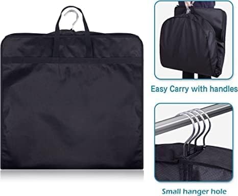 KIMBORA 54" Suit Bags for Closet Storage and Travel, Gusseted Hanging Garment Bags for Men Suit Cover With Handles for Clothes, Coats, Jackets, Shirts（3 Packs） - Image 4