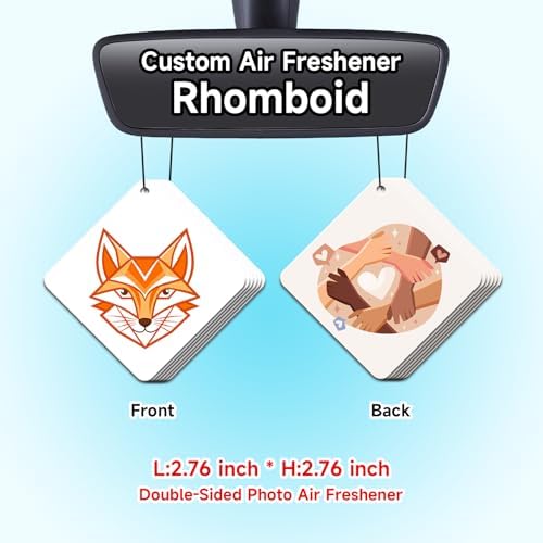 Bulk Custom Car Air Fresheners with Logo or QR Code - Image 2