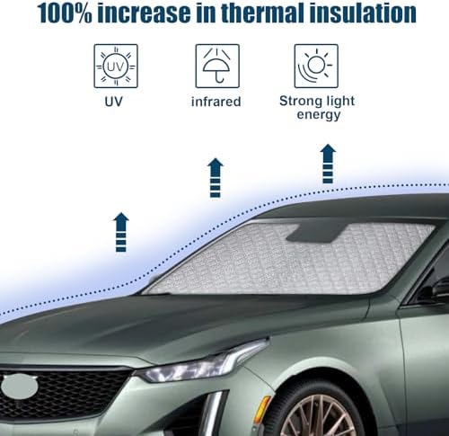 6 Layers Windshield Sun Shade for Cadillac Lyriq 2023-2025 - Image 6