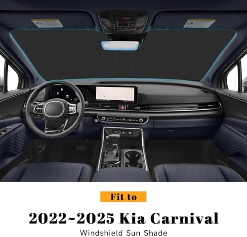 Car Windshield Sun Shade for Kia 2022-2025 2026 Carnival Accessories (OEM Design) Reflective Foldable Heat Insulation Sunshade for Ultimate Protection - Image 2
