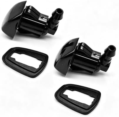 Front Windshield Washer Nozzles kit for 04-10 Toyota Sienna 05-12 Toyota Corolla 04-08 Solara 00-05 Tundra Replaces OEM # 85381-AE020 Windshield Wiper Washer Nozzle Spray Jet - Image 6