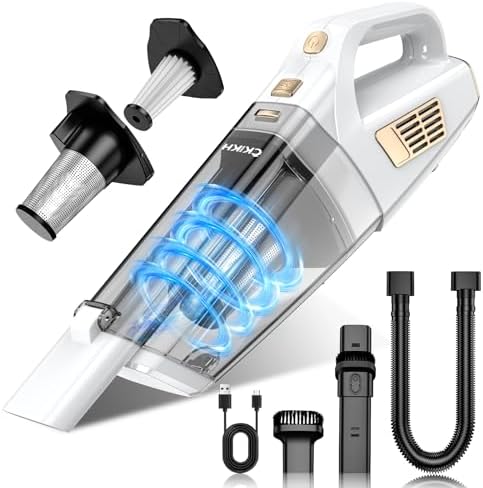 CKIKH Handheld Vacuum Cordless 15000PA, Hand Held Car Vacuum Cleaner by CKIKH