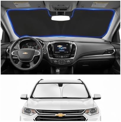 Car Sun Shade for 2018-2023 2024 2025 2026 Chevrolet/Chevy Traverse Accessories Windshield Sunshade Cover Front Window Shade Custom Fit Traverse Sun Visor Protector Foldable Blocks UV Rays by Unknown