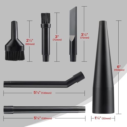 Shop-Vac Micro Cleaning Nozzle Kit, 1-1/4" Vacuum Attachments, 6 Pieces - Image 3