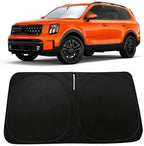 Windshield Sun Shade for Kia Telluride 2020-2025 Accessories, Car Front Window Sun Visor & Heat Shield | 240T Sunshade Protection Blocks UV Rays by PAIMOHO