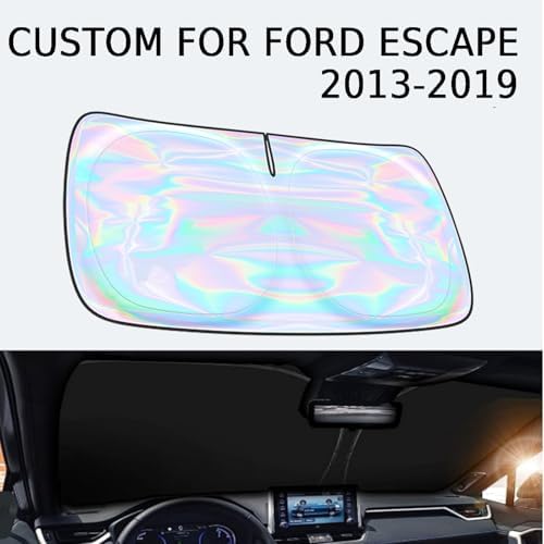 for Ford Escape 2013-2019 Windshield Sun Shade Cover - Custom Fit Ford Escape 4 Layers Sunshade Foldable Front Window Sunshade Sun Visor Protector Block UV Rays Keep Your Car Cooler Car Accessories - Image 2