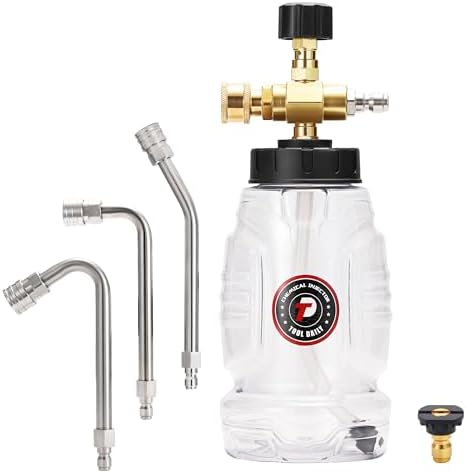 Tool Daily Chemical Injector for Pressure Washer, 3 Curved Rod, Soap Nozzle by ToolDaily