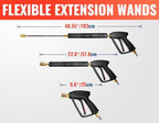 YAMATIC Pressure Washer Wand with Stainless Steel Extension Lance 4000PSI - Image 4