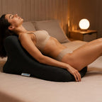 Moodie Intimacy Pillow, Ergonomic Memory Foam Wedge Pillow for Intimacy, Hip & Lower Back Support, High-Density Support Cushion with Removable Washable Cover & Non-Slip Base - Image 2