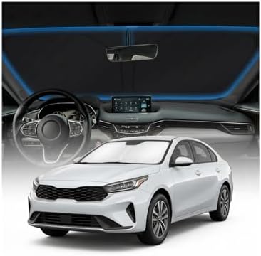 for KIA K4 Sun Shade Windshield Cover - Custom Fit K4 Accessories 2025 2026 Sunshade Foldable UV Protection & Heat Shield Sun Visor Accessories by Unknown