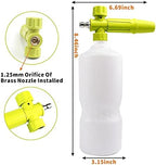 Foam Cannon 1 L Bottle Car Wash Snow Foam Lance with 1/4" Quick Connector Pressure Power Jet Washer Quick Release Adjustable Nozzle with 1 Washing Mitts - Image 2