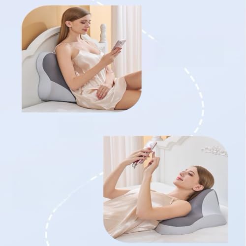 Study Pillow, Ergonomic Memory Sponge Bed Wedge Pillow is Suitable for headboard, Chin and Back Support Pillow, Bed Support Sofa Floor, and Sleeping Pillow.（Black） - Image 7