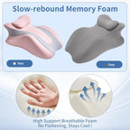 Intimacy Pillow & Sweet Spot Pillow for Couples – Ergonomic Memory Foam Cushion, Multi-Use Wedge Pillow for Daily, Breathable Removable Cover, High-Density Foam, Ideal for Bedroom (Pink) - Image 5