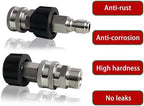LIULO TOOL Pressure Washer Quick Connect Kit, Stainless Steel Quick Disconnect Kit, M22 14 mm Metric Male Thread Quick Connector, M22 Swivel to 3/8" Quick Connect (4 Pack) - Image 4