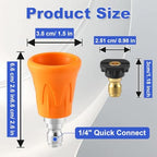 FIXFANS Pressure Washer Nozzle Guard, Power Washer Nozzle Tips, Orifice 3.0 - Image 4