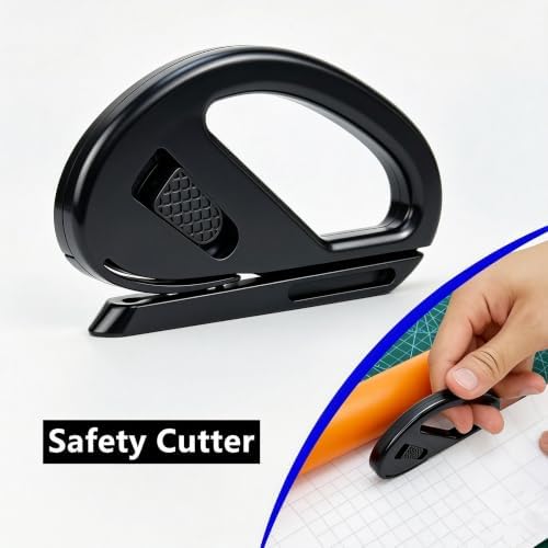 Umaki Automotive Vinyl Wraps Tools Tint Film Kit with 2 Pairs Vinyl Wrap Gloves, 4inch Felt Squeegee, Scraper, Edge Trimmer, Utility Film Knife, Black - Image 5