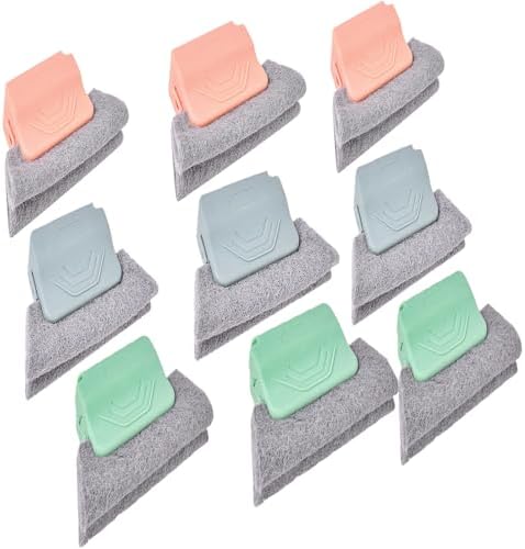Magic Window Track Cleaner, Window Groove Cleaning Brush Tools Set, Cleaner Brushes for Window lides Gaps Tile Lines Shutter Slats Car Vents & Narrow Gaps (9PC) by AprYew