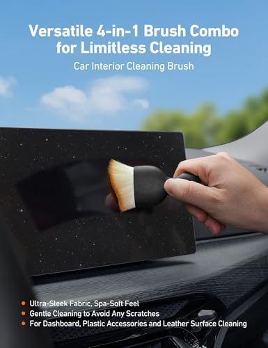 AstroAI 8pcs Windshield Cleaner Tool & Car Interior Detailing Kit - Image 6