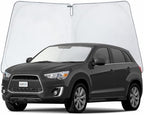 Windshield Sun Shade for 2011-2026 Mitsubishi Outlander Sport, Protect Auto from Heat Damage and Keep Cool, Compact Foldable, SUV Sunshade for Front Window, CLIM ART, Car Accessories - WS5013 by CLIMART