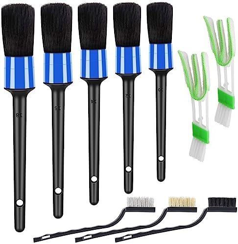 HMPLL 10pcs Detailing Brush Set, Blue by LOKEME-USDirect