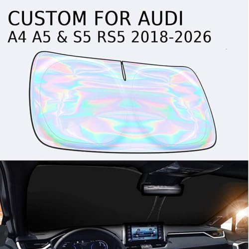 Windshield Sun Shade for Audi A4 A5 & S5 RS5 2018-2026 - 4 Layers Sunshade Compatible with Audi A4 A5 & S5 RS5 Foldable Front Window Sunshade Sun Visor Protector Block UV Rays Keep Your Car Cooler - Image 2