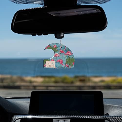 ulu Lagoon Hanging Car Air Freshener | Tropical Beach Coconut Surf Wax Scent Mini Wave | Long Lasting Car Freshener, Closet and Beyond | Made In USA | 3 Pack (Miami) - Image 2