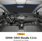 Car Windshield Sun Shade for Honda 2006-2011 Civic Accessories (OEM Design) Reflective Foldable Heat Insulation Sunshade for Ultimate Protection - Image 2
