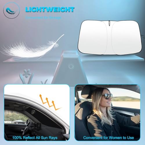 Foldable Front Windshield Sunshade fit for Honda Ridgeline 2017-2026 - Image 6