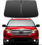 Windshield Sun Shade for 2011-2019 Ford Explorer, 4-Layer 240T Foldable UV Block Car Accessory to Cool Interior by Unknown