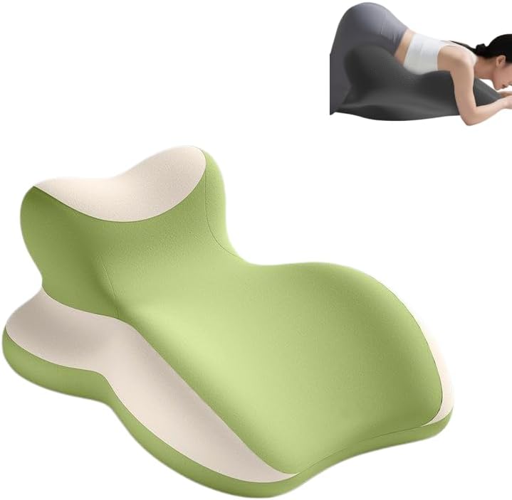 Ergonomic lovers' memory foam wedge pillow-intimate hip positioning pad promotes hips, allows adults to play more deeply, provides support for sleep and prevents snoring-luxury fabric (Green) by Unknown