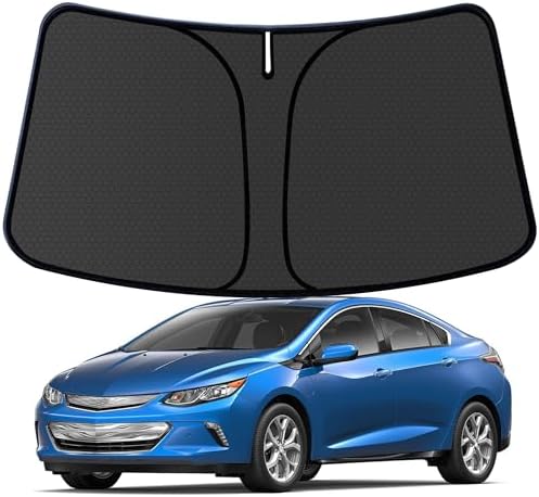 Volt Customized Windshield Sun Shade for 2016 2017 2018 2019 Volt Pickup Front Window Sunshade Visor Protector Foldable Blocks UV Rays Keep Car Cooler Accessories by aatoppus