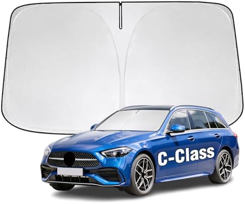 Windshield Sun Shade for Mercedes Benz C-Class C250 C300 C400 2008-2026 by YIZHUOMY