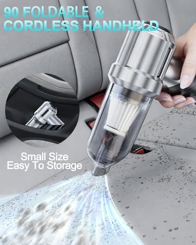 houscly Car Vacuum Cordless Mini Handhled 4-in-1 High Power Cleaner 20000Pa - Image 6