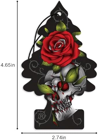 LITTLE TREES Car Air Freshener | Hanging Tree Provides Long Lasting Scent for Auto and Home | 24 Air Fresheners |Rose Thorn - Image 6