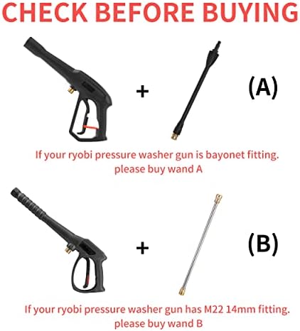 PWACCS Pressure Washer Accessories Kit, 16" Power Washer Replacement Wand - Image 4