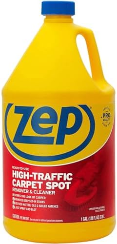 Zep High Traffic Carpet Cleaner - 1 Gallon - Penetrating Formula Removes Deep Stains. Make High-Traffic Areas Look New Again by Zep