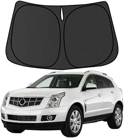 SRX Customized Windshield Sun Shade for 2010 2011 2012 2013 2014 2015 2016 SRX Front Window Sunshade Visor Protector Foldable Blocks UV Rays Keep Car Cooler Accessories by aatoppus