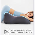 Waterproof Pillow-Memory Foam Hip-Lifting Positioning Wedge Ergonomic Couple Comfort pad, Pregnancy and Bed Reading Support, Machine Washable Coat. (Grey) - Image 3