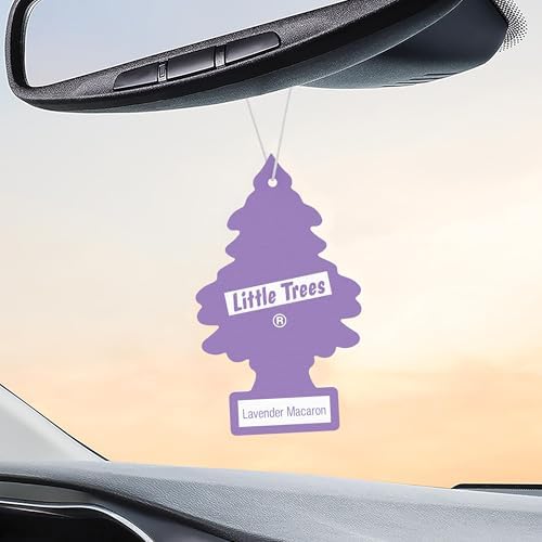 LITTLE TREES Car Air Freshener | Hanging Tree Provides Long Lasting Scent for Auto and Home | 24 Air Fresheners |Lavender Macaron - Image 5