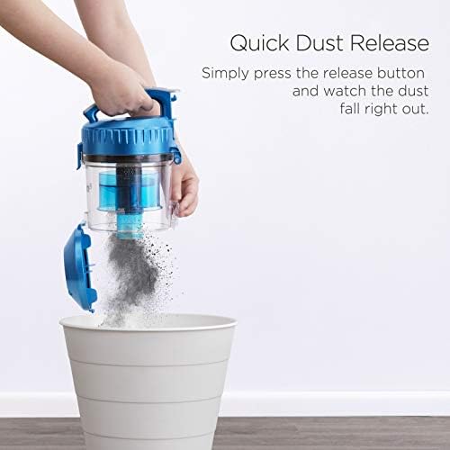 Eureka Canister Vacuum Cleaner, Household Vacuum for Home, Bagless Blue - Image 5