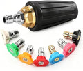 360° Pressure Washer Turbo Nozzle,7 Pressure Washer Tips Max 4000 PSI by Unknown