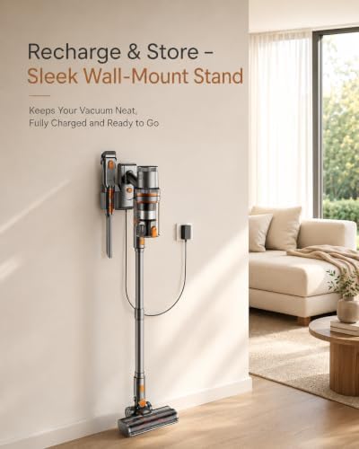 Cordless Vacuum Cleaner, 300AW/65Min Self-Standing Vacuum Cleaner for Home - Image 5