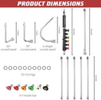 Pressure Washer Extension Wand 10 Pack, 4000PSI with 6 Nozzle Tips - Image 3