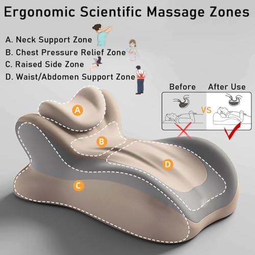 Memory Foam Ergonomic Rest Pillow, Couples Pillow for Intimacy 27 Degree, Reading Pillows for Sleeping, Enjoy Pain-Free Intimacy Again, Ideal for Massage Back Pain(Gray) - Image 2