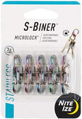 Nite Ize S-Biner MicroLock Stainless Steel - Micro-Sized Dual Carabiner for Keys, Pet Tags & Small Accessories - Center Locking Lever - Twist-to-Lock by NiteIze