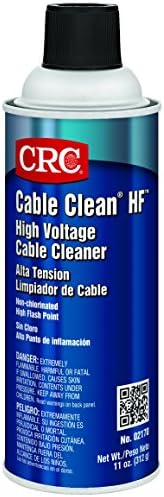 CRC Cable Clean HF High Voltage Cleaner 02170 – [Pack of 12] 11 Wt Oz., Aerosol Cleaner for Cable Splicing and Terminating by CRC