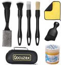 8Pcs Car Detailing Kit,160g Gel,Dual Vent Brush,Boars Hair for Auto by Unknown