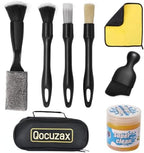 8Pcs Car Detailing Kit,160g Gel,Dual Vent Brush,Boars Hair for Auto by Unknown